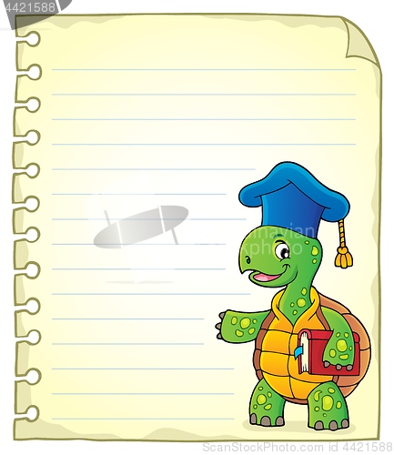 Image of Notepad page with turtle teacher