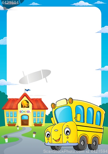 Image of School bus thematics frame 1