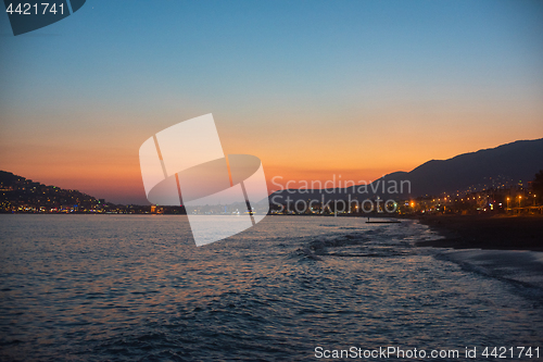 Image of Evening at Alanya coast