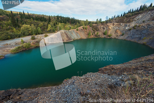 Image of Blue lake in Altai