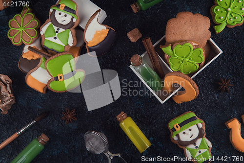 Image of Gingerbreads cookies for Patrick\'s day