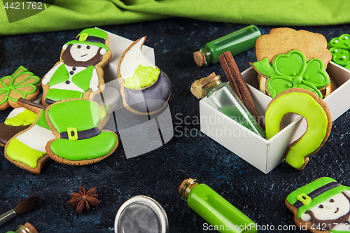 Image of Gingerbreads cookies for Patrick\'s day