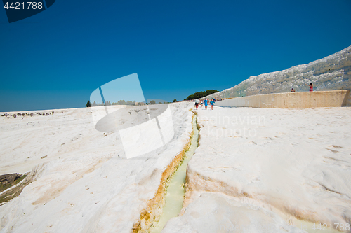 Image of Tourists in Pammukale