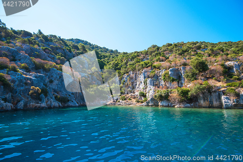 Image of ancient city on the Kekova