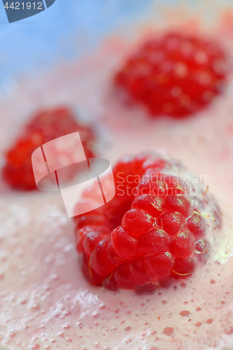 Image of Healthy raspberry smoothie