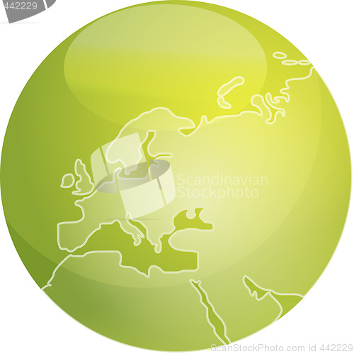 Image of Map of Europe sphere