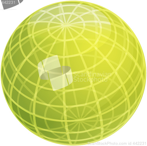 Image of Grid sphere illustration