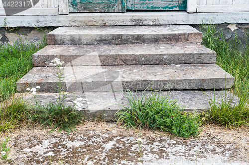 Image of Old weathered stone stairway