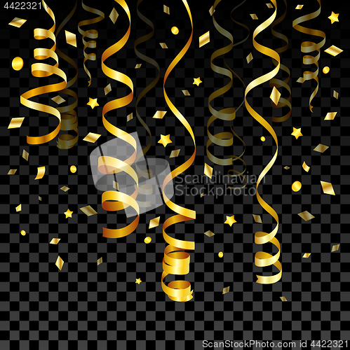 Image of Gold Serpentine and Confetti