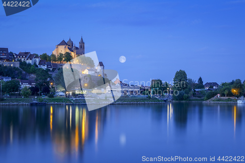 Image of night view to the church of Breisach Germany