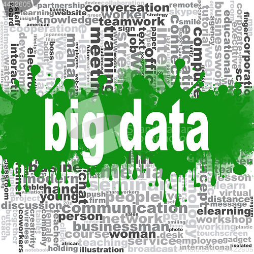 Image of Big data word cloud