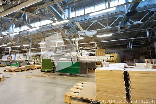 Image of woodworking factory workshop