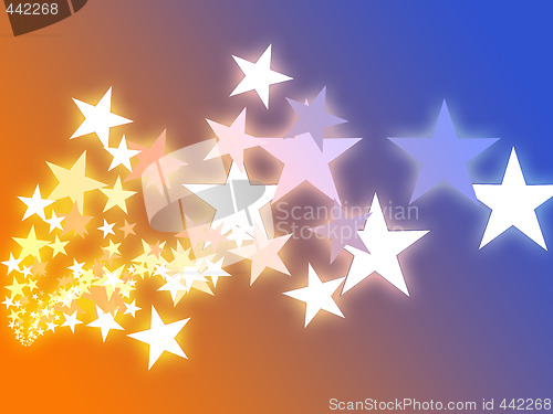 Image of Flying stars illustration