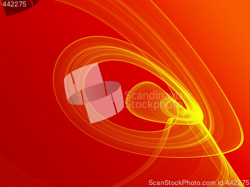 Image of Wavy glowing colors