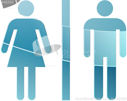 Image of Toilet symbol illustration