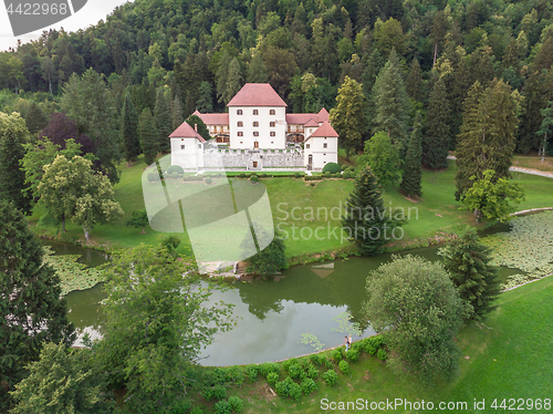 Image of Panoramic view of Strmol castle, Gorenjska region, Slovenia