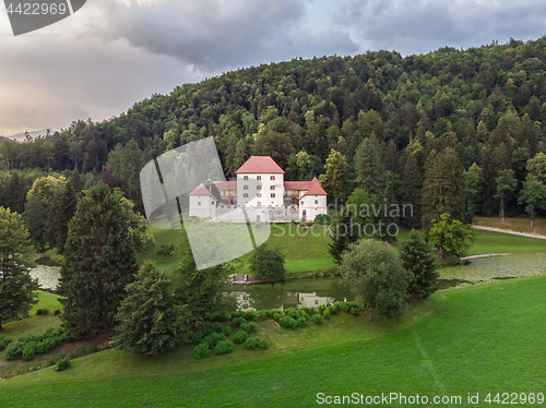 Image of Panoramic view of Strmol castle, Gorenjska region, Slovenia