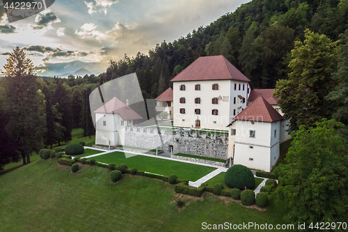 Image of Panoramic view of Strmol castle, Gorenjska region, Slovenia