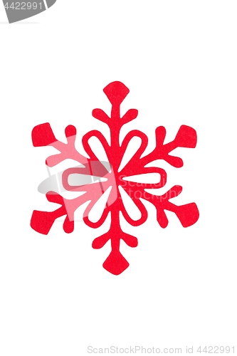 Image of Christmas snowflake on white