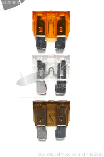 Image of Set of car blade type fuses