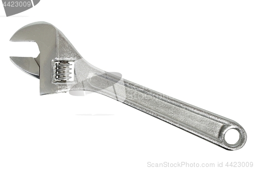 Image of Adjustable wrench on white