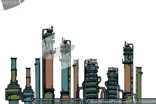 Image of chemical plant, oil refining