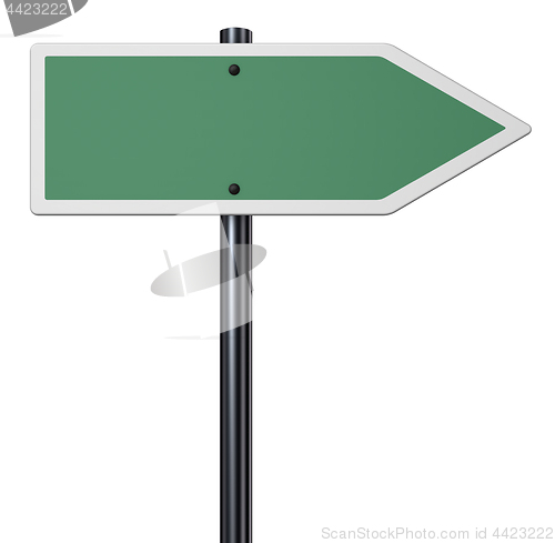 Image of blank signpost