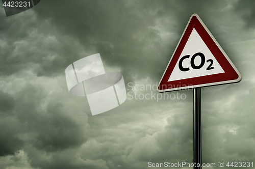 Image of co2 on roadsign