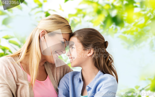 Image of happy smiling mother and daughter