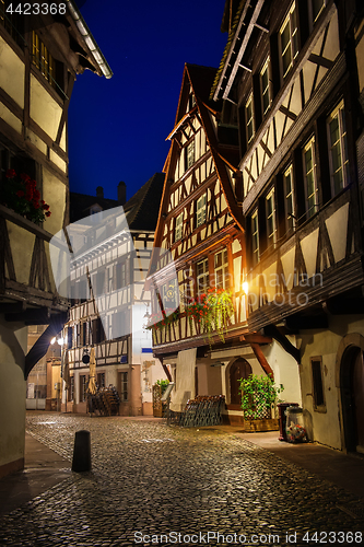 Image of Strasbourg in the night