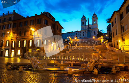 Image of Spanish Steps and Fontana