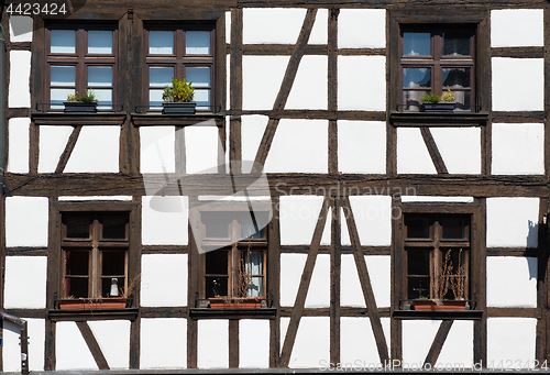 Image of Windows of house in Strasbourg
