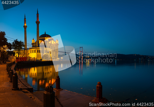 Image of Mosque Ortakoy at sunrise