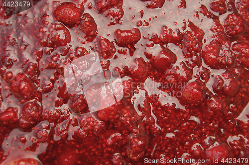 Image of Raspberry jam background