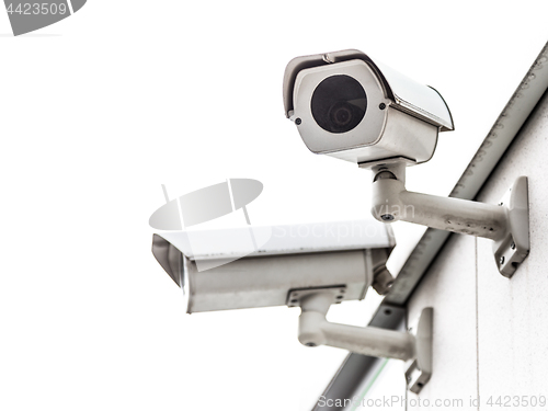 Image of CCTV surveillance security camera video equipment.