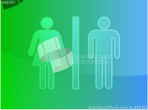 Image of Toilet symbol illustration