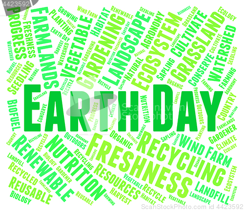 Image of Earth Day Represents Eco Friendly And Eco-Friendly