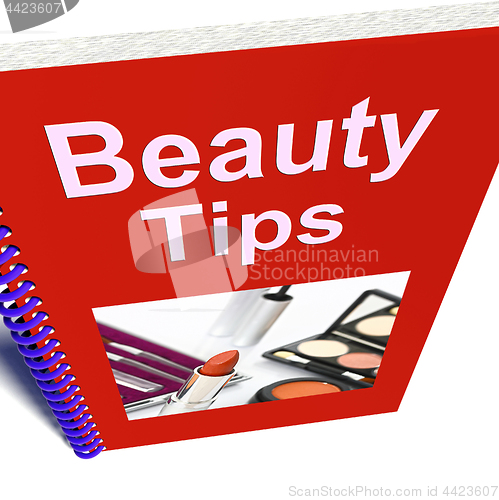 Image of Beauty Tips Book Shows Makeup Help And Advice