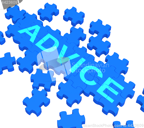 Image of Advice Puzzle Showing Guidance And Support