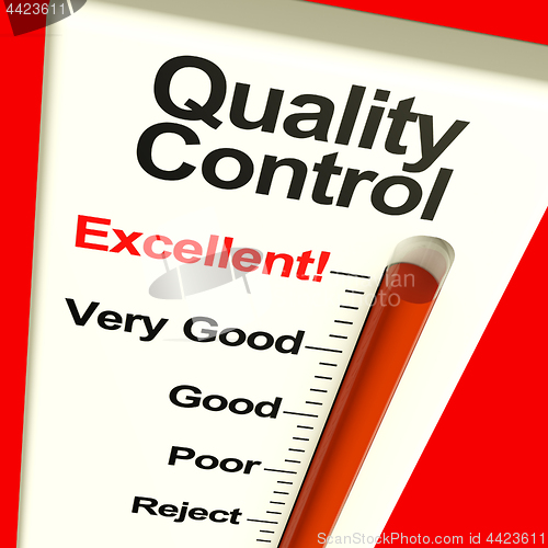 Image of Quality Control Excellent Monitor Showing Satisfaction And Perfe