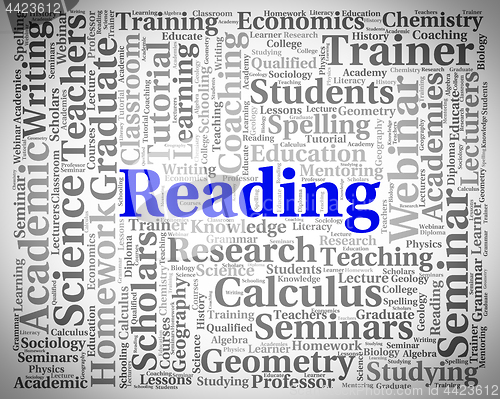 Image of Reading Word Represents Look Through And Peruses