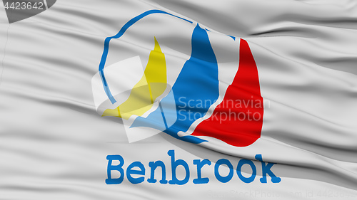 Image of Closeup of Benbrook City Flag