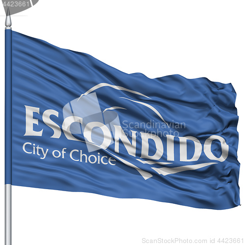 Image of Escondido Flag Flag on Flagpole, USA