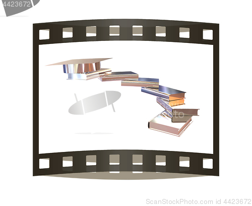 Image of Chrome books icon. 3d illustration. The film strip.