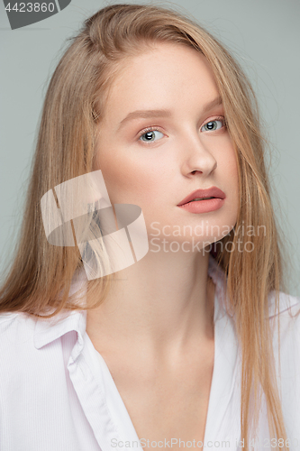 Image of Beautiful Girl face. Perfect skin