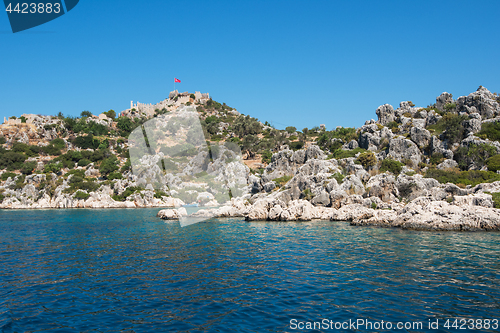 Image of ancient city on the Kekova