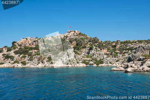 Image of ancient city on the Kekova