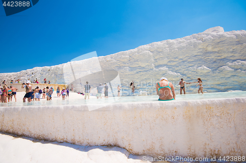 Image of Tourists in Pammukale