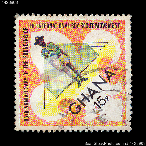 Image of boy scout postage stamp