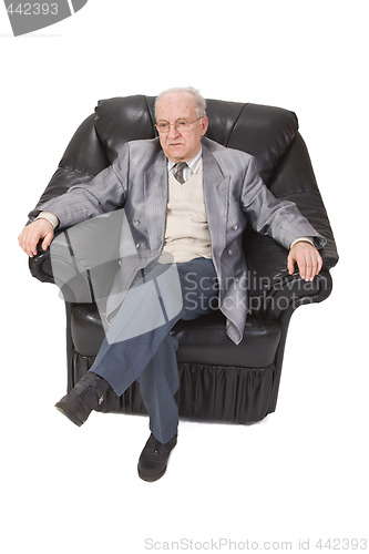 Image of Senior man sitting